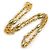 Collana in metallo con perle finte dorate Chanel Coco Mark D'oro - vista 2