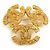 Spilla in metallo dorato Chanel Coco Mark D'oro