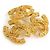 Spilla in metallo dorato Chanel Coco Mark D'oro - vista 2