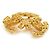 Spilla in metallo dorato Chanel Coco Mark D'oro - vista 3