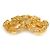 Spilla in metallo dorato Chanel Coco Mark D'oro - vista 4