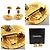 Orecchini a clip in metallo dorato Chanel Coco Mark D'oro - vista 5