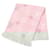 Louis Vuitton Escharp Logo Mania Rainbow Crystal Wool Scarf Pink Cotton  ref.2371616