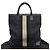 Borsa tote in tela e pelle Gucci Nero Blu navy