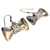 Orecchini a nodo Chloé ottone dorato e strass Gold hardware  - vista 2