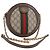 GUCCI GG Marmont Web Sherry Linea Borsa a Catena PVC Beige Oro 550618 Auth 131980M D'oro