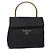 PRADA Borsa a Mano Nylon Nero Oro Auth 131867 D'oro - vista 13