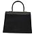 Borsa a mano in pelle Gancini Salvatore Ferragamo 2 in 1 Nero Oro Auth ep9613 - vista 2