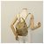 Zaino a catena Prada in nylon khaki oro Auth bs27511 D'oro Cachi - vista 26