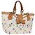 LOUIS VUITTON Monogramm Multicolor Annie MM Tote Bag Weiß M40307 LV Auth 122879V