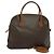 Céline Borsa a mano in tela Macadam CELINE in pelle PVC 2 in 1 marrone oro Auth 131004 D'oro