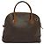 Céline Borsa a mano in tela Macadam CELINE in pelle PVC 2 in 1 marrone oro Auth 131004 D'oro - vista 2