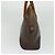 Céline Borsa a mano in tela Macadam CELINE in pelle PVC 2 in 1 marrone oro Auth 131004 D'oro - vista 4