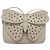 CHANEL Bolsa de Ombro Matelassé com Corrente em Couro de Cordeiro Bege CC Auth 131632 - vista 13