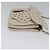 CHANEL Bolsa de Ombro Matelassé com Corrente em Couro de Cordeiro Bege CC Auth 131632 - vista 4