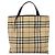 Burberry Borsa Tote Nova Check in PVC beige argento Auth gh491 - vista 13