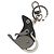 LOUIS VUITTON Monogram Eclipse Portachiavi LV Rat Charm M68835 LV Auth 128809M Monogramma - vista 2
