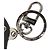 LOUIS VUITTON Monogram Eclipse Portachiavi LV Rat Charm M68835 LV Auth 128809M Monogramma - vista 5