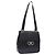 Borsa a Spalla Gancini in Pelle Nera e Argento di Salvatore Ferragamo Auth gh280 Nero