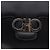 Borsa a Spalla Gancini in Pelle Nera e Argento di Salvatore Ferragamo Auth gh280 Nero - vista 18