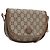 Borsa a Spalla GUCCI GG Plus Supreme PVC Beige Oro Auth th6187 D'oro