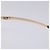 Occhiali da sole PRADA Metallo Oro CC Auth yk18756 D'oro - vista 8