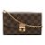 Borsa a spalla portafoglio Croisette in damier Louis Vuitton Rosa