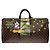 LOUIS VUITTON Keepall in Tela Marrone - 101190 - vista 3