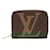 Louis Vuitton Zippy Coin Purse Monogram Coin Case Brown Bronze Cloth  ref.2372772