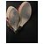 Espadrillas Gucci in suede rosso con ricamo floreale e zeppa - vista 5