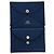 Tarjetero Calvi Duo en cabra Hermès Azul Azul oscuro - vista 6