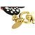 Portachiavi Vivienne Infinity Dot LV x YK di Louis Vuitton Nero Bianco D'oro - vista 6