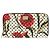 Carteira longa em couro marfim e vermelho Dolce & Gabbana