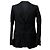 Ermenegildo Zegna Zegna Single-Breasted Edge Cut Blazer in Black Wool