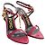Sandali in pelle rossa effetto coccodrillo Tom Ford Padlock Rosso - vista 4