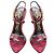 Sandali in pelle rossa effetto coccodrillo Tom Ford Padlock Rosso - vista 5