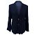 Blazer a un bottone con tasche in cotone blu navy di Giorgio Armani