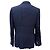 Blazer a un bottone con tasche in cotone blu navy di Giorgio Armani - vista 3