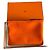 Clutch Hermès Neobain Arancione Motivo Leopardato