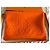 Clutch Hermès Neobain Arancione Motivo Leopardato - vista 4