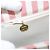 CHANEL Borsa a Spalla Matelassé in Tela Oro Rosa CC Auth 96691SM D'oro - vista 24