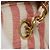 CHANEL Borsa a Spalla Matelassé in Tela Oro Rosa CC Auth 96691SM D'oro - vista 6