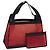 CHANEL Handtasche aus Nylon rot CC Auth EC1000