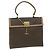 Céline Borsa a mano in tela Macadam CELINE in pelle PVC marrone Auth am5411V