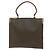 Céline Borsa a mano in tela Macadam CELINE in pelle PVC marrone Auth am5411V - vista 2