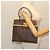 Céline Borsa a mano in tela Macadam CELINE in pelle PVC marrone Auth am5411V - vista 20