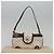 Céline Bolso de Accesorios de Lona Macadam CELINE PVC Cuero Blanco Oro Auth 93826AV Dorado - vista 12