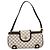 Céline Bolso de Accesorios de Lona Macadam CELINE PVC Cuero Blanco Oro Auth 93826AV Dorado - vista 2