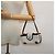 Céline Bolso de Accesorios de Lona Macadam CELINE PVC Cuero Blanco Oro Auth 93826AV Dorado - vista 30
