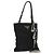 Borsa a spalla con catena Prada in nylon nero e argento autentica 100262AV